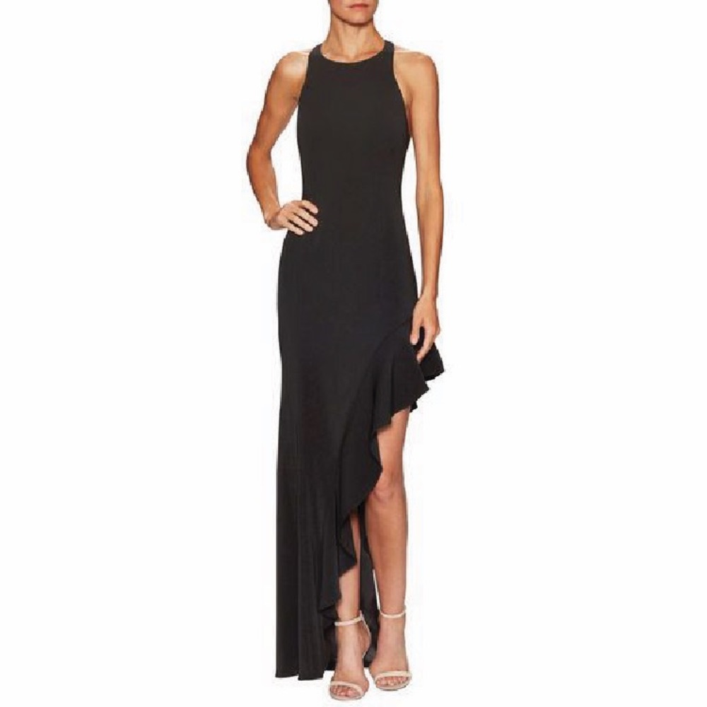 Hi-Low Ruffle Hem Dress